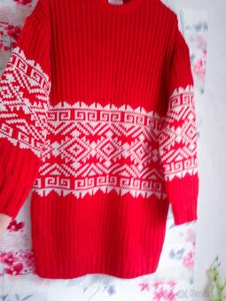 Delší zimní svetr 38/40 - 6