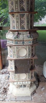 Kachlová kamna, starozitná - 6