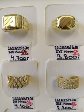 Luxusní nové zlaté prsteny - 6