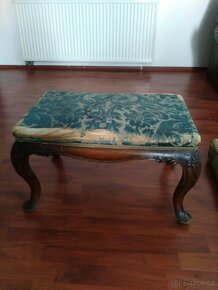 Prodám starožitný taburet (křeslo) - 6