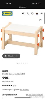 Ikea dětský zvětšovací stůl s lavicí Flisat - 6