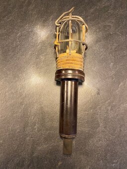 Retro bakelitová montážní závěsná lampa - 6