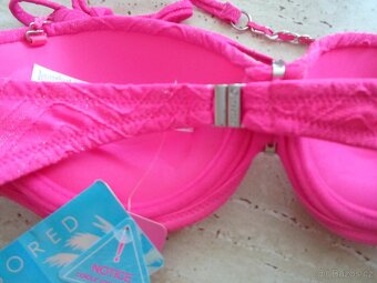 Růžové plavky plavková podprsenka 70A - 6