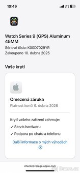 Apple watch 9, 45mm. V záruce - 6