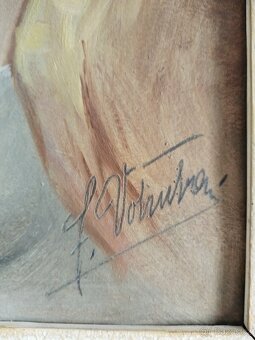 obraz CIGÁNKA III. /dívka, portrét/, olej, František Votruba - 6