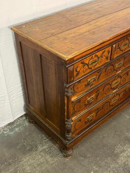 Starožitná dubová komoda (133020) - 6