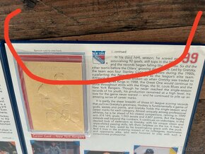 Hokejove kartičky Wayne Gretzky gold - 6