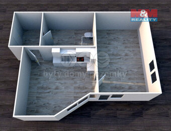 Pronájem bytu 2+kk, 46 m², Frýdek-Místek, ul. Růžový pahorek - 6