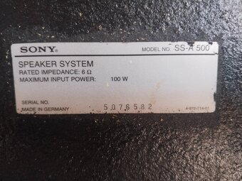Sony SS A 500. Regálové reproduktory - 6