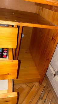 Psací stůl z masivu (borovice) – 153 x 60 cm - 6