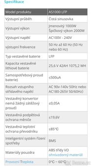 1000W Přenosná Baterie LiFePO4 - 6