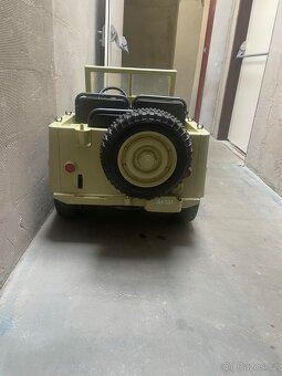 Elektrické autíčko jeep 4x4 třimístné willys - 6