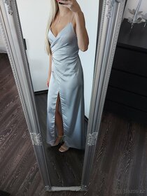 Nove dlouhe sede satenove saty vel. 34 - 6