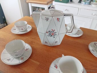 KUBISTICKÁ PORCELÁNOVÁ ČAJOVÁ SOUPRAVA CCP JM PORT DE LA CZE - 6