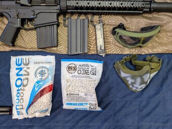 Prodám zánovní DMR airsoft pušku SR-25 s příslušenstvím - 6