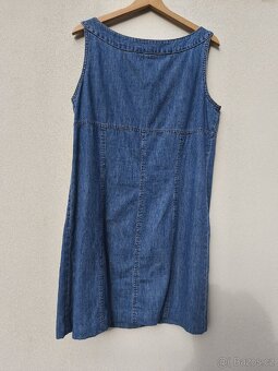 Džínové šaty vel. 38 a XL - 6