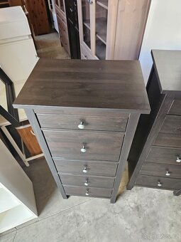 HEMNES KOMODY ČERNOHNĚDÉ - 6
