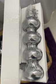 Designová lampa, Lampička na noční stolek , stříbrná , chrom - 6