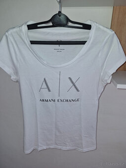 Nové tričko s kamínky ARMANI EXCHANGE vel.S - 6