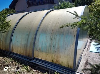 Zastřešení bazénu, jako skleník,8x4 výška 205 cm - 6