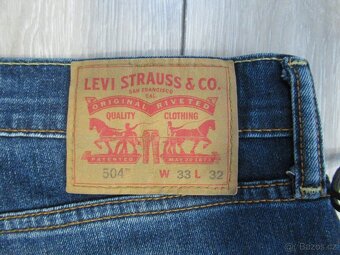 pánské džíny LEVIS 504 33/32 - 6