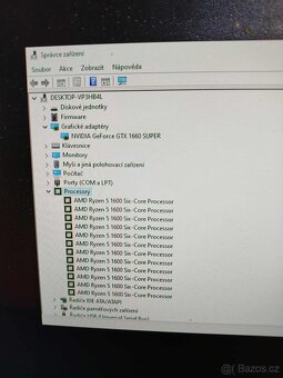 Herní Pc ryzen 5 1600/ram16gb/1660 super 6gb - 6