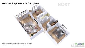 Pronájem byt 2+1, 55㎡ - 6