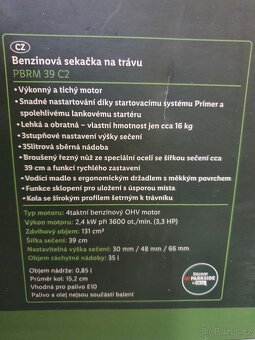 benzínová sekačka NOVÁ Pakside, pošlu - 6
