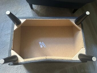 Křeslo “Ušák” IKEA s podnožkou - 6