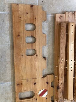 Patrová postel 90 x 200 cm masiv drevo - 6
