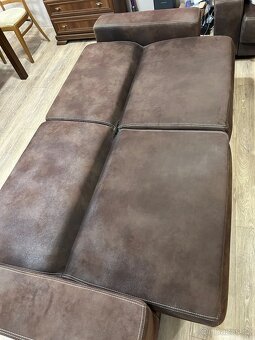 Hnědá pohovka rozkládací - 6