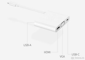 replikátor portů USB-C - dongle Huawei, nový - 6