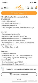 Lednice ETA A++ - 6