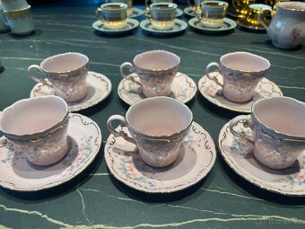 Starožitný růžový porcelán - velká sbírka - 6