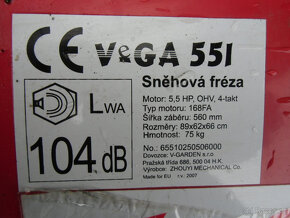 Sněhová fréza VEGA 551. - 6