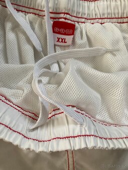 Pánské bílo-červené kraťasy (vel. XXL) - 6