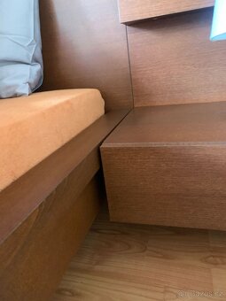 Manželská komplet IKEA postel + noční stolky - 6