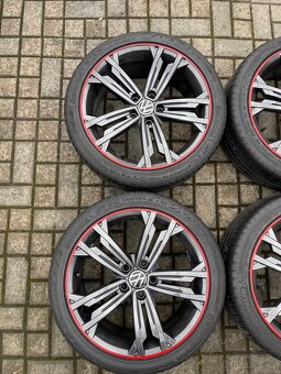 ORIGINÁL Alu Volkswagen SEVILLA R18, 5x112 - TOP STAV, LETNÍ - 6