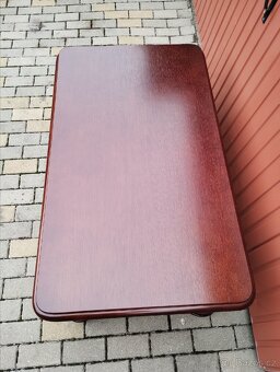 Dřevěný konferenční stolek / masiv / pravé dřevo - 6