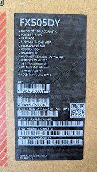 ASUS TUF Gaming FX505DY, 15.6", Ryzen 5, RX 560X, 8/512 SSD - 6