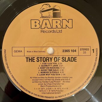 Slade – The Story of Slade (2LP, 1977, 1. německý press, NM) - 6