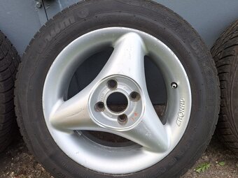 Alu disky 4x100, 8Jx14H2 ET38 s letními pneu 175/65 R14 - 6