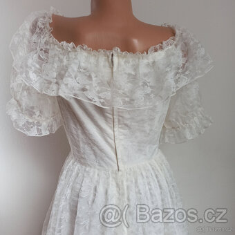 dámské retro svatební šaty eur 40 TOP STAV - 6