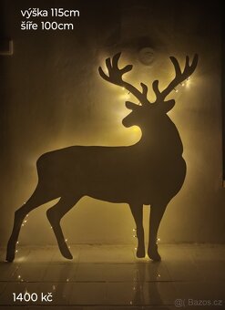 Originální vánoční dekorace, jeleni v lese 🎄✨🫎 - 6