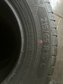 Letni pneu Continental - 215/65 r15 C - vzorek 95% - 7.6mm - 6