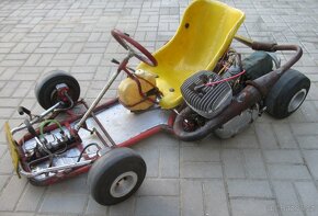 Stará závodní motokára motor čz mz jawa pionýr 984 pětikvalt - 6