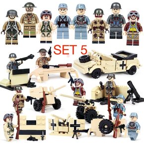 Rôzne sety vojakov (8ks) 1 + doplnky - typ lego - 6