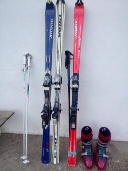 Lyže , lyžařské boty ,Lyžařské hole - 6