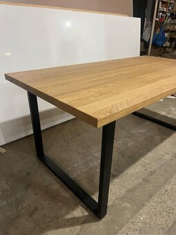 Prodej jídelního stolu z masivu - 180x90 cm, tloušťka 4cm. - 6