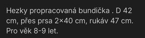 Dívčí černá koženková bunda, křivák , vel.8 let - 6